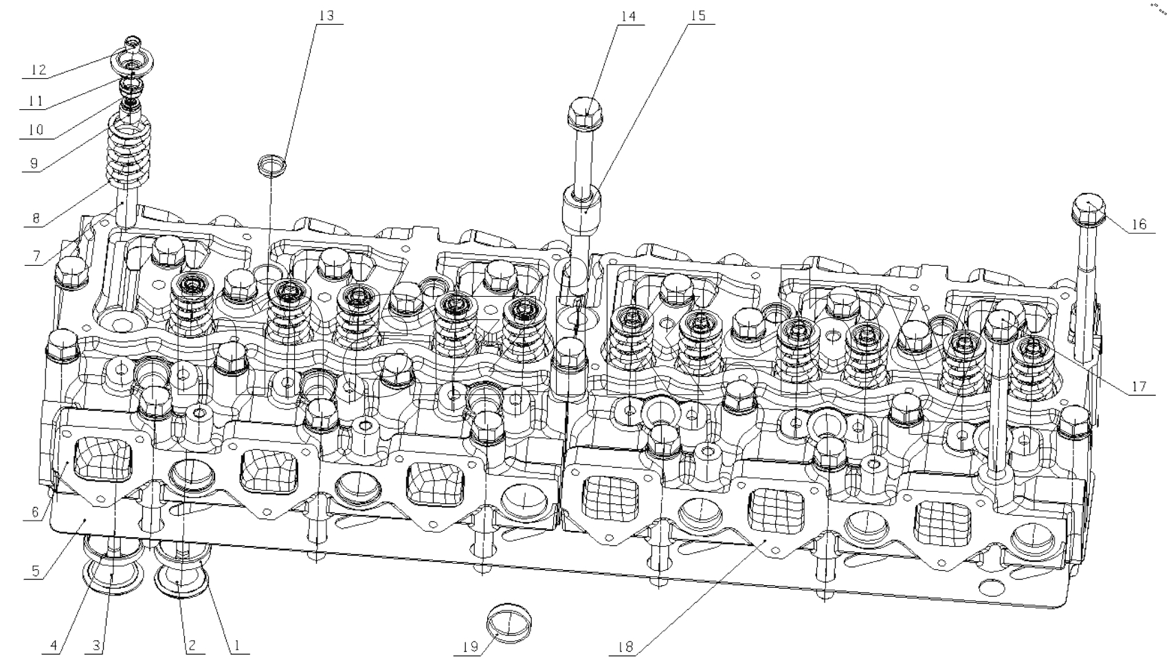  A70000-1003000 Cylinder Head Assembly