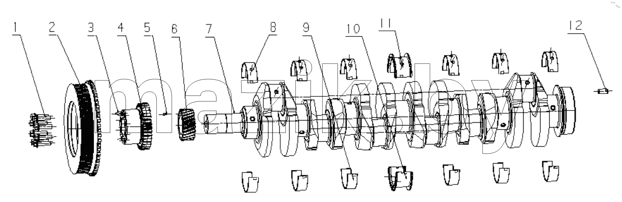  A7Y0S1-1005000 Crankshaft Vibration Damper Assembly