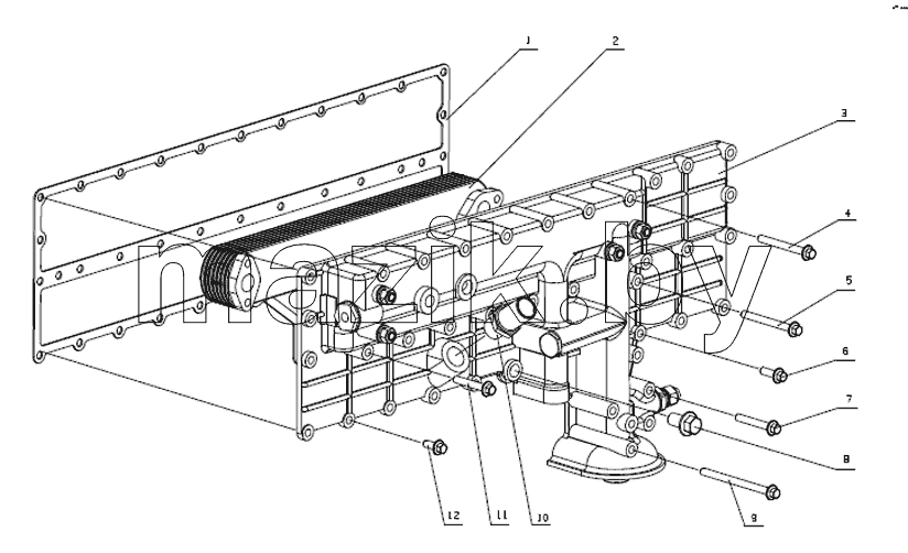 A3100-1013000A Масляный радиатор