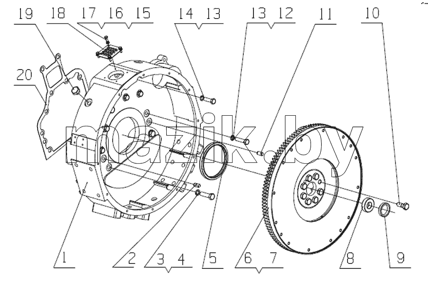 J5600-1600000 Механизм отбора мощности