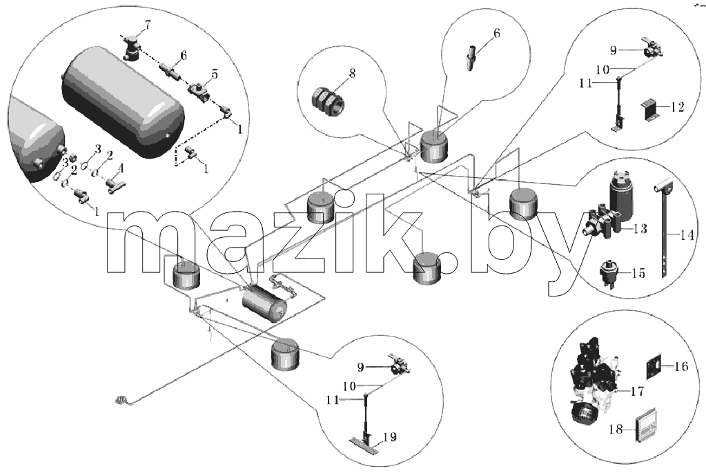PB21-3506-04 Тормозной трубопровод