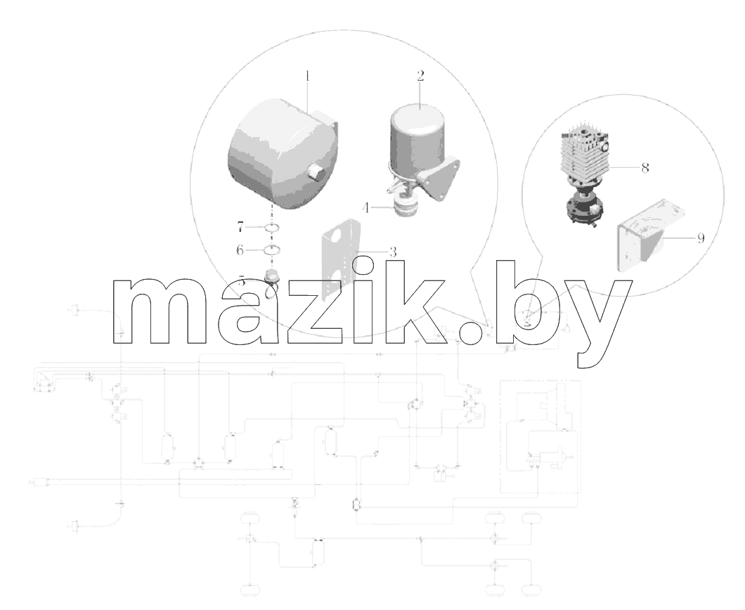 РА127-3555-01 Воздушная сушилка в сборе