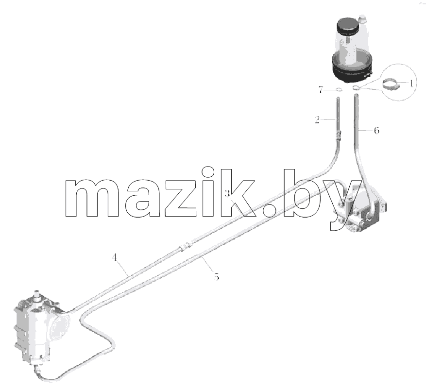 PA127-3406-01 Комплект рулевых трубопроводов