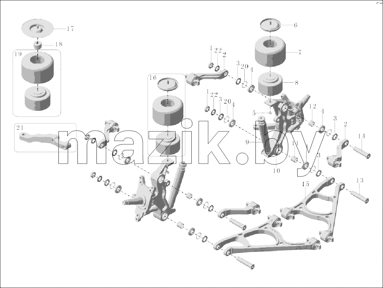 2930-00844C Комплект подвески SI75B-0 (ZK6126HQD9)