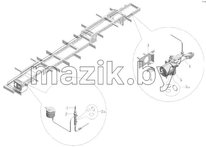 Механизм управления сцеплением (QJ805 SAE2) PD22-1602-01