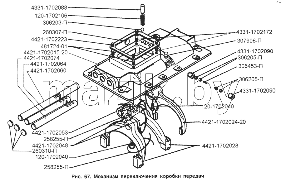 Механизм переключения коробки передач