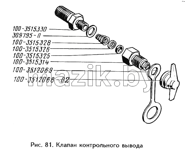 Клапан контрольного вывода