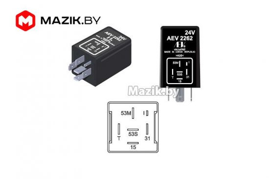 Aev 2262 реле стеклоочистителя схема подключения