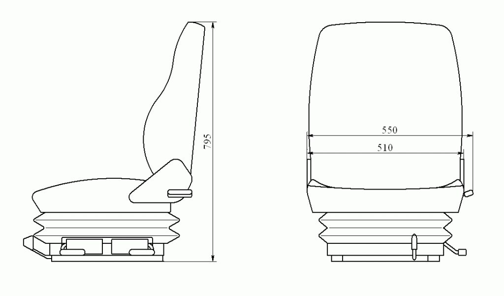 Сиденье водителя с пневмоподставкой МАЗ 1
