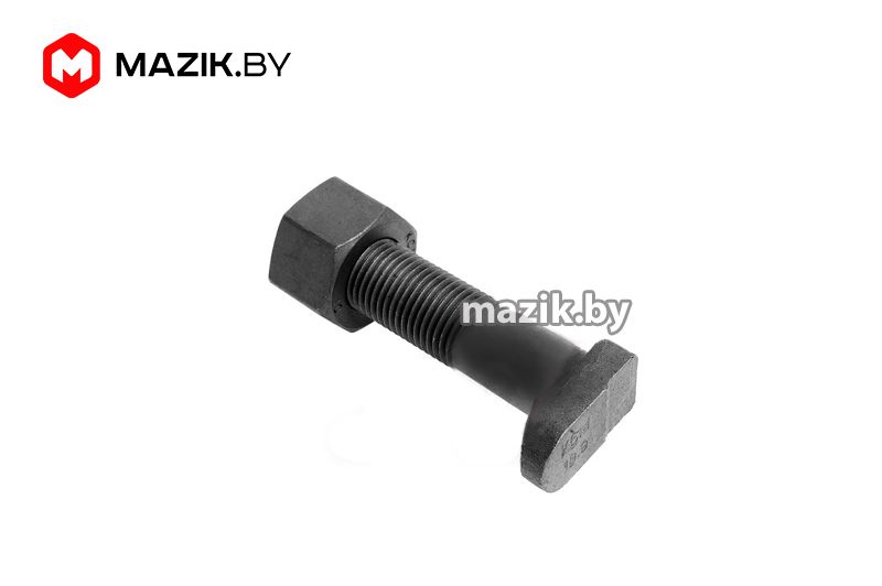 Болт М20* 65-2 колеса с гайкой (тефлон), СПЕЦМАШ